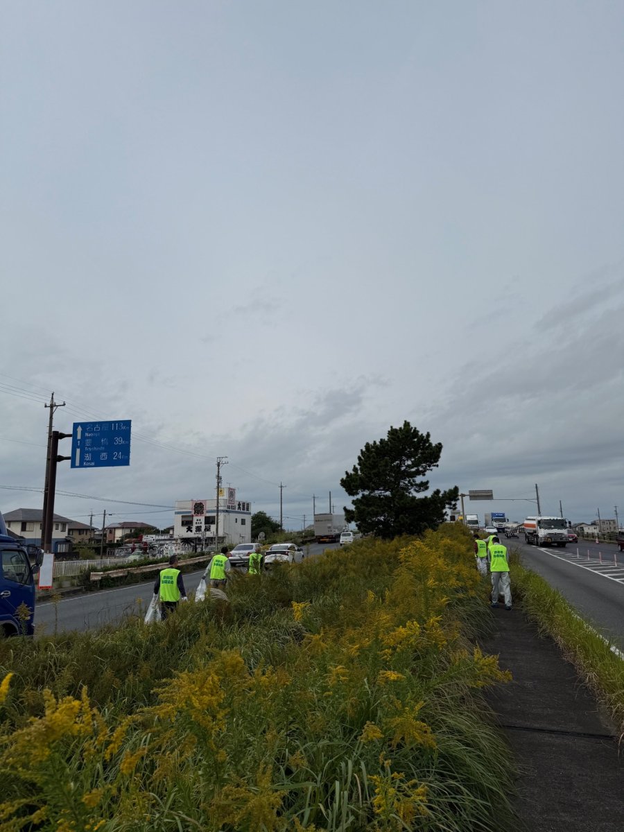 第2回　国道1号浜松バイパス清掃活動（中田島交差点周辺）